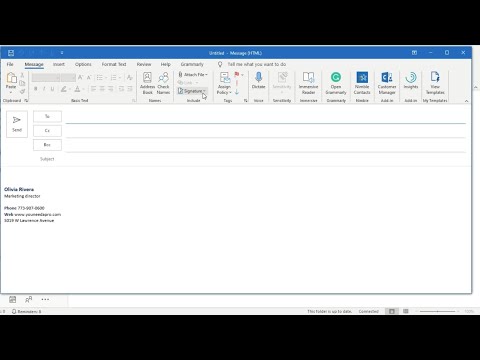 How to create multiple email signatures in Outlook