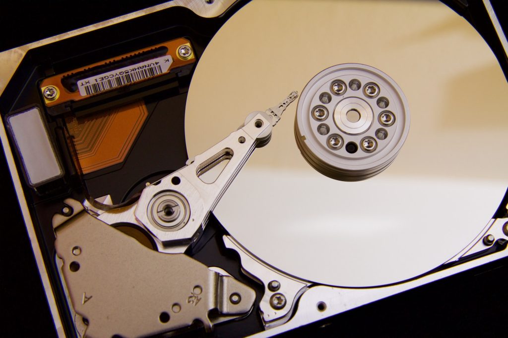 Image of a hard drive platter