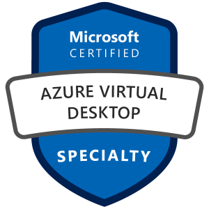 Microsoft Certified Azure Virtual Desktop badge