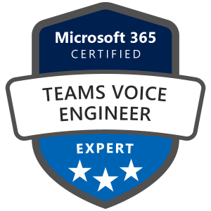 Microsoft Certified Teams Voice Engineer badge