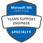 Microsoft Certified Teams Support Engineer badge