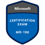 Microsoft Certified MD-100 Certification badge