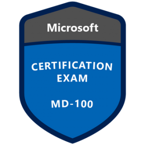 Microsoft Certified MD-100 Certification badge