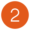 Orange circle symbolizing second step in getting in touch