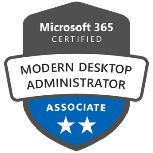 Microsoft Certified Modern Desktop Administrator badge